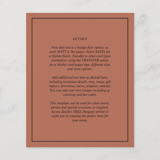 Einladung zum Hochzeitsstipendium des HAUSHALTSPLA Flyer (Hinten)