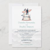 Einladung zum Hochzeitssurfen (Vorderseite)
