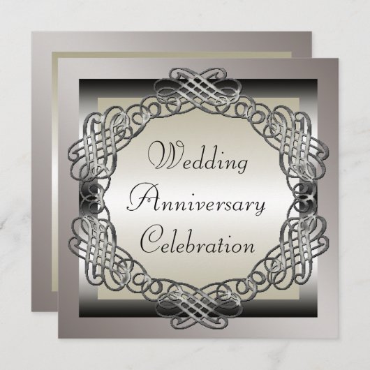 Einladung zum Hochzeitstag (Vorne/Hinten)