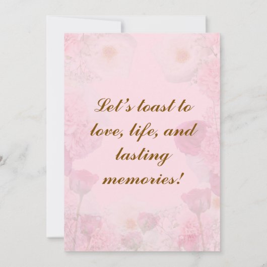 Einladung zum Hochzeitstag (Rückseite)