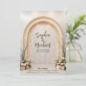 Einladung zum Hochzeitstag (Stehend Vorderseite)