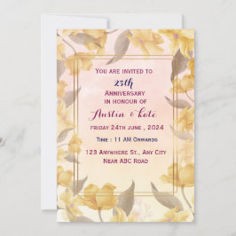 Einladung zum Hochzeitstag