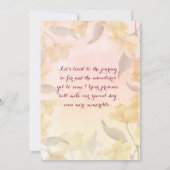 Einladung zum Hochzeitstag (Rückseite)