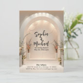 Einladung zum Hochzeitstag (Stehend Vorderseite)