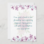 Einladung zum Hochzeitstag (Rückseite)