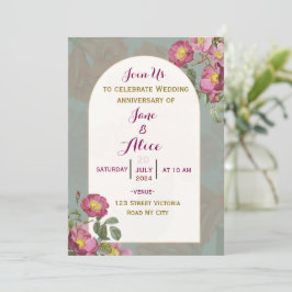 Einladung zum Hochzeitstag
