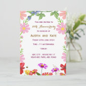 Einladung zum Hochzeitstag (Stehend Vorderseite)