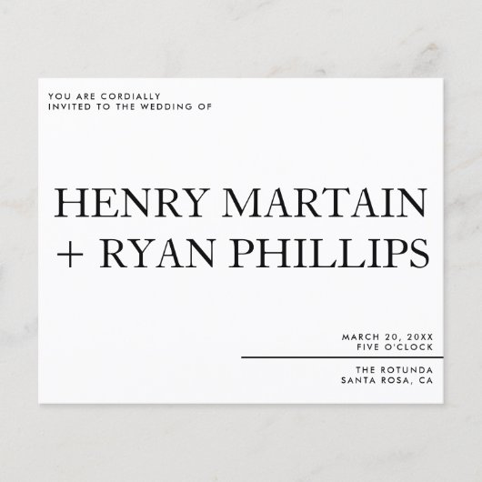 Einladung zum Hochzeitstag Flyer (Vorne)