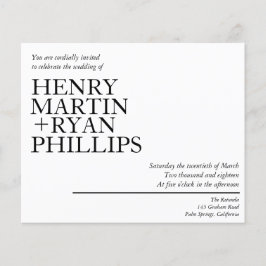 Einladung zum Hochzeitstag Flyer