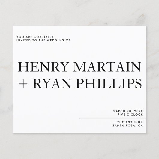 Einladung zum Hochzeitstag Flyer (Vorderseite)