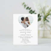 Einladung zum Hochzeitstag Foto (Stehend Vorderseite)