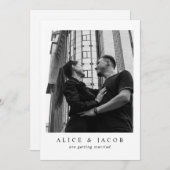 Einladung zum Hochzeitstag Foto mit UAwg (Vorne/Hinten)