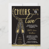 Einladung zum Hochzeitstag, Imitate Glitzer (Vorderseite)