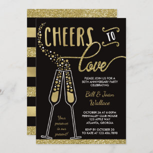 Einladung zum Hochzeitstag, Imitate Glitzer