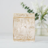 Einladung zum Hochzeitstag Postkarte (Stehend Vorderseite)