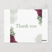 Einladung zum Hochzeitstag Postkarte (Rückseite)