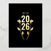 Einladung zum Hochzeitstag Postkarte (Vorderseite)