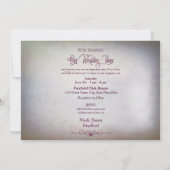 Einladung zum Hochzeitstag, Stiefel/Blume (Rückseite)