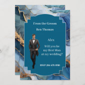 Einladung zum Hochzeitstag Trauzeuge (Vorne/Hinten)