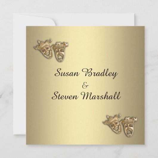 Einladung zum Hochzeitstheater (Rückseite)