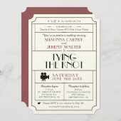 Einladung zum Hochzeitsticket/Vintages Kinofilmthe (Vorne/Hinten)