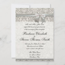 Einladung zum Hochzeitsvorbereiten von weißer Spit