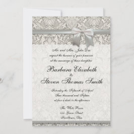 Einladung zum Hochzeitsvorbereiten von weißer Spit