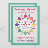 Einladung zum Holi Festival (Vorne/Hinten)