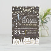 Einladung zum Holiday Housewarming (Stehend Vorderseite)