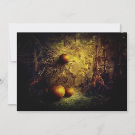 Einladung zum Holiday Pumpkin Patch Halloween-Part (Rückseite)