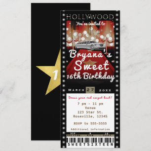 Einladung zum Hollywood-Rot-Karpfen-VIP-Party-Tick