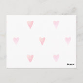 Einladung zum hübschen ersten Geburtstag Postkarte (Rückseite)