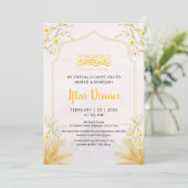 Einladung zum Iftar-Dinner Golden Spring Branch (Stehend Vorderseite)