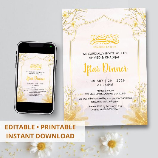 Einladung zum Iftar-Dinner Golden Spring Branch