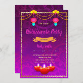 Einladung zum indischen Party (Vorne/Hinten)