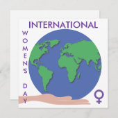 Einladung zum Internationalen Frauentag (Vorne/Hinten)