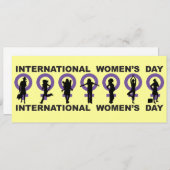 Einladung zum Internationalen Frauentag (Vorne/Hinten)