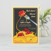 Einladung zum italienischen Abendessen (Stehend Vorderseite)