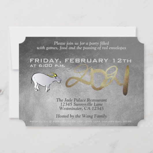 Einladung zum Jahr 2021 (Vorderseite)