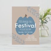 Einladung zum jährlichen Herbstfestival Pumpkin Br (Stehend Vorderseite)