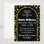 Einladung zum Jubiläum | bearbeitbar (Vorne/Hinten)