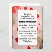 Einladung zum Jubiläum | bearbeitbar (Vorne/Hinten)