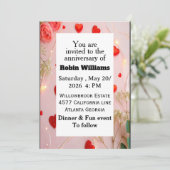 Einladung zum Jubiläum | bearbeitbar (Stehend Vorderseite)