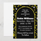 Einladung zum Jubiläum | bearbeitbar (Vorne/Hinten)