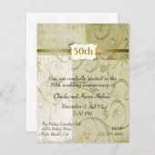 Einladung zum Jubiläum von Chic Gold (Vorne/Hinten)