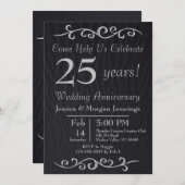 Einladung zum Jubiläum von Classy Black Texture (Vorne/Hinten)