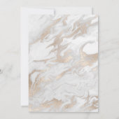 Einladung zum Jubiläum von Gold und Weiß-Marmor (Rückseite)