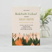 Einladung zum Junggeselinnen-Abschied am Wochenend (Stehend Vorderseite)