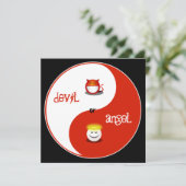 Einladung zum Junggeselinnen-Abschied im Himmel od (Stehend Vorderseite)