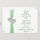 Einladung zum Junggeselinnen-Abschied Limoner Herz (Vorne/Hinten)